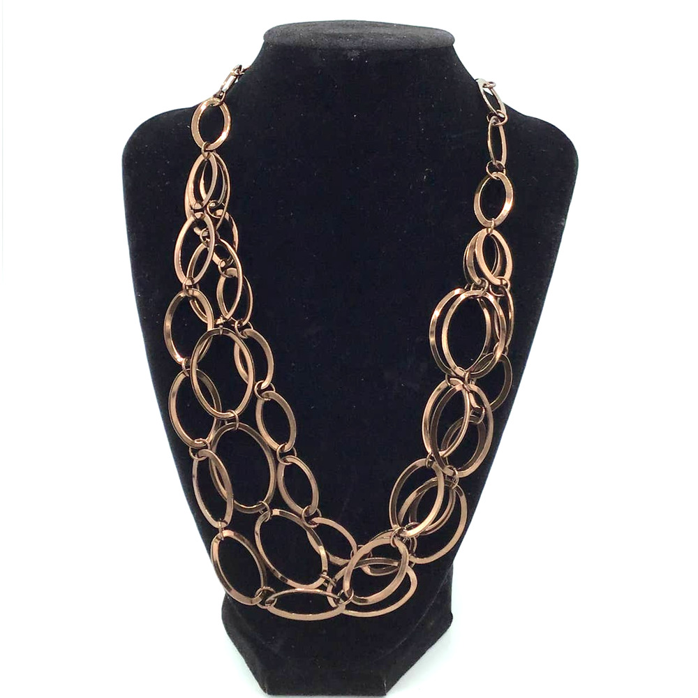 Bronze Ring Necklace‎